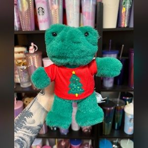 bnwt build a bear mini christmas frog